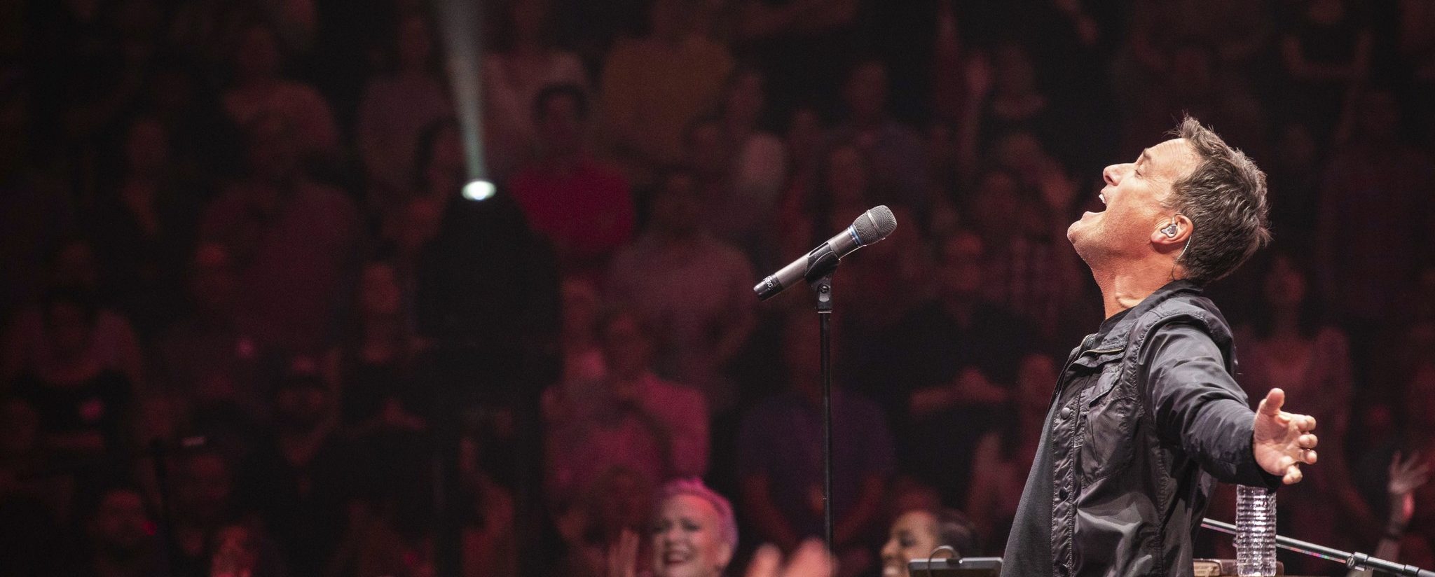 Michael W Smith on the stage