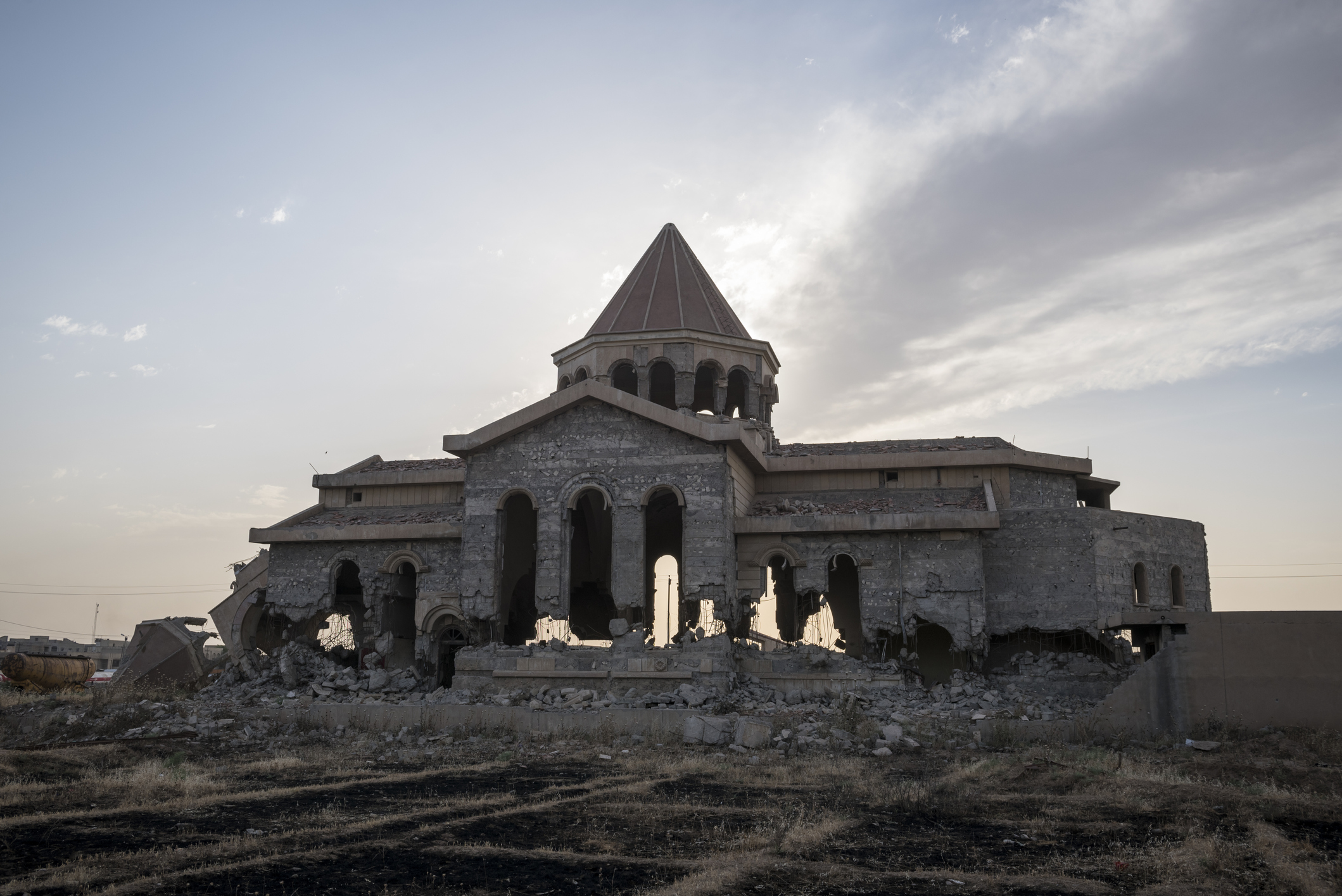 Destroyed Armenian church in Mosul