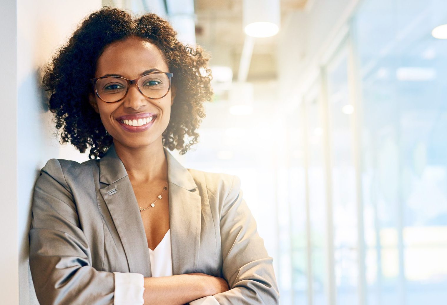 Cropped portrait of a beautiful businesswoman in a office