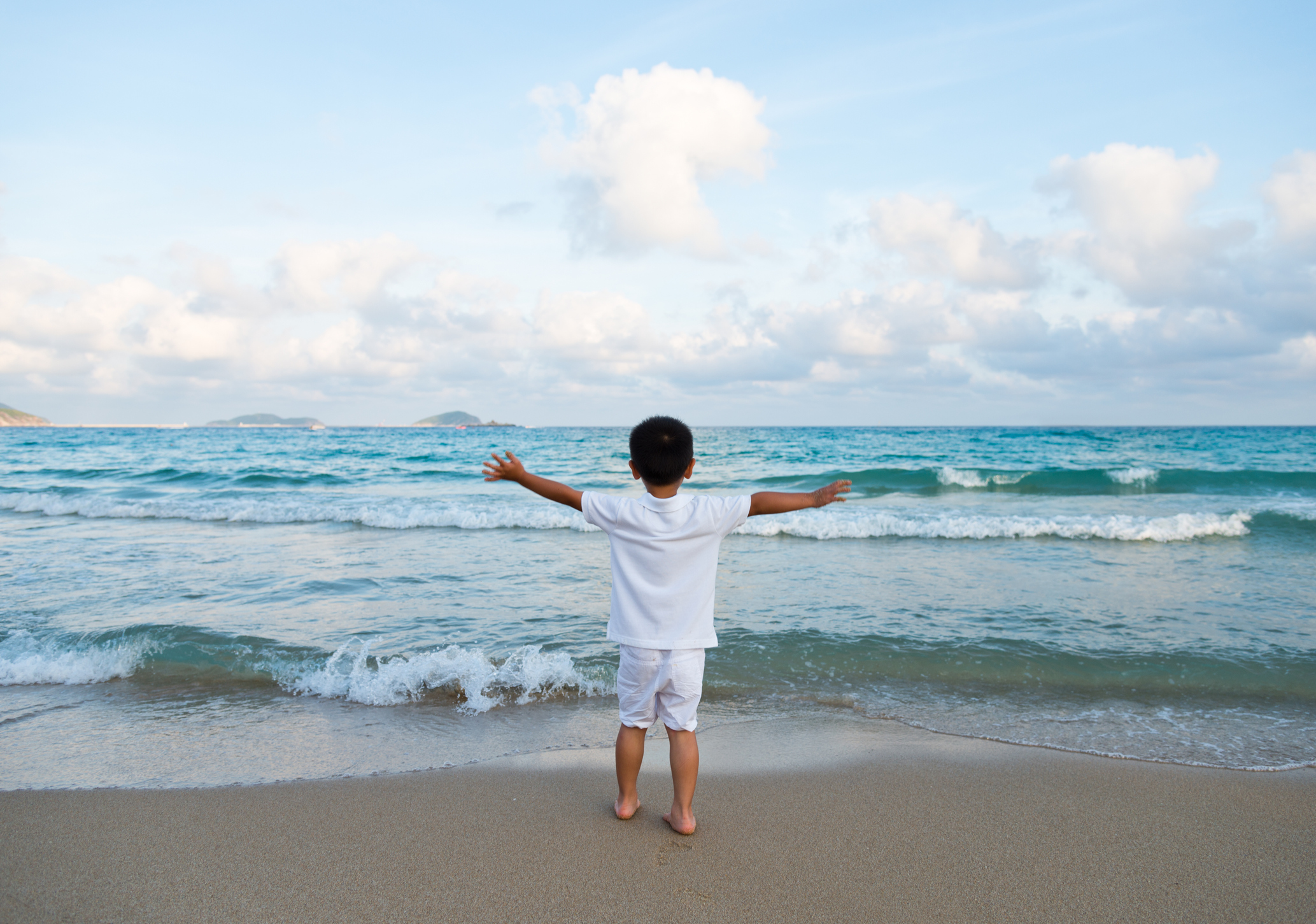 Little boy at the beach