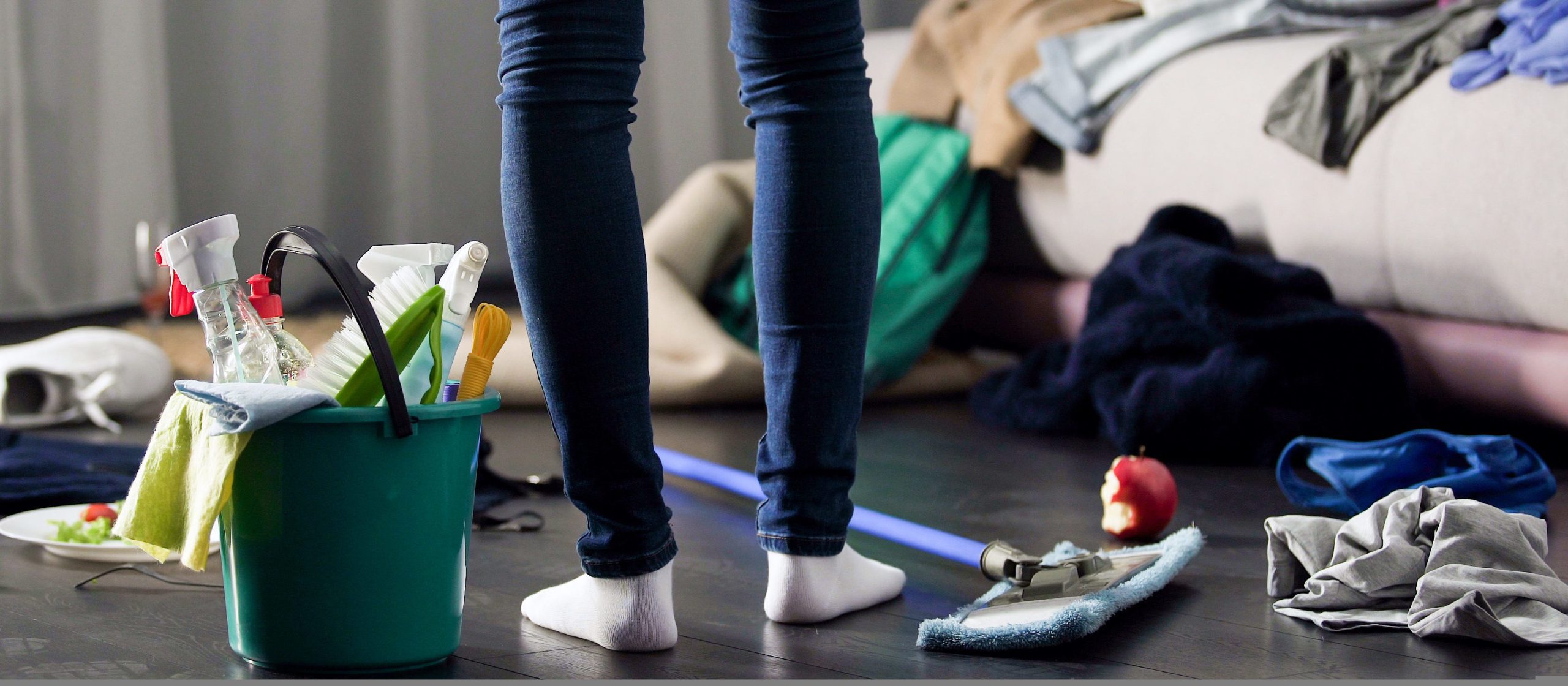 Woman horrified by mess left after party in her apartment