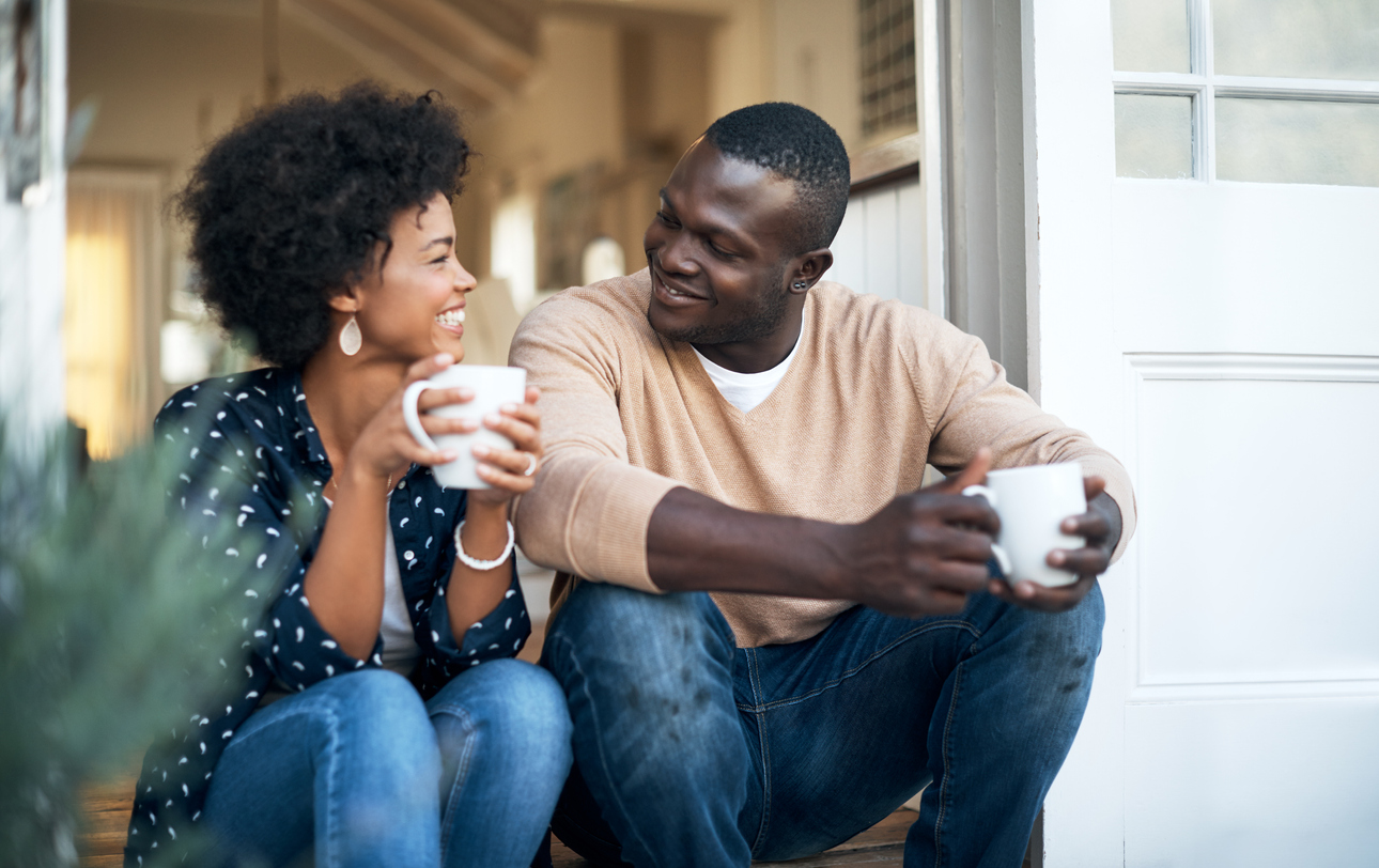Cropped shot of a happy young couple spending time together outside, after overcoming codependency