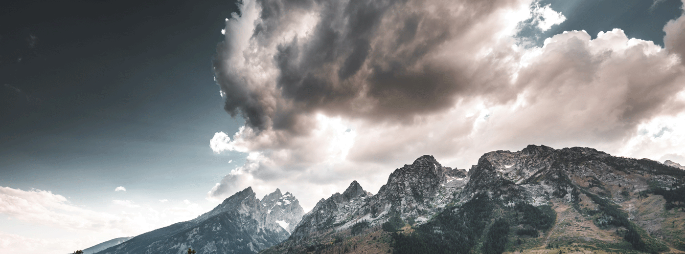 View of the teton national park