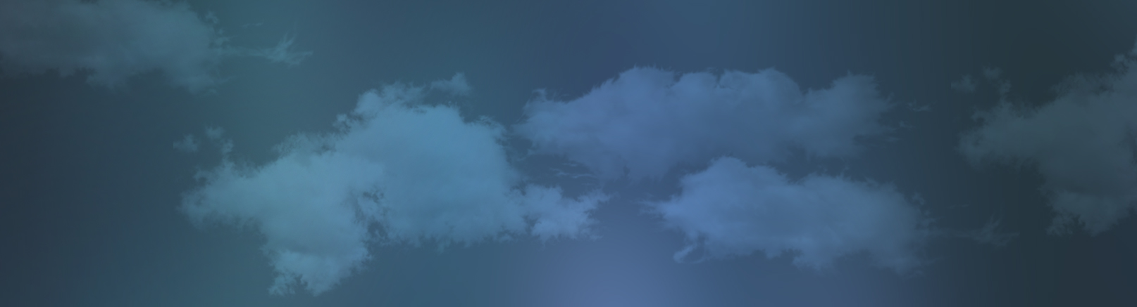 Clouds in the night sky