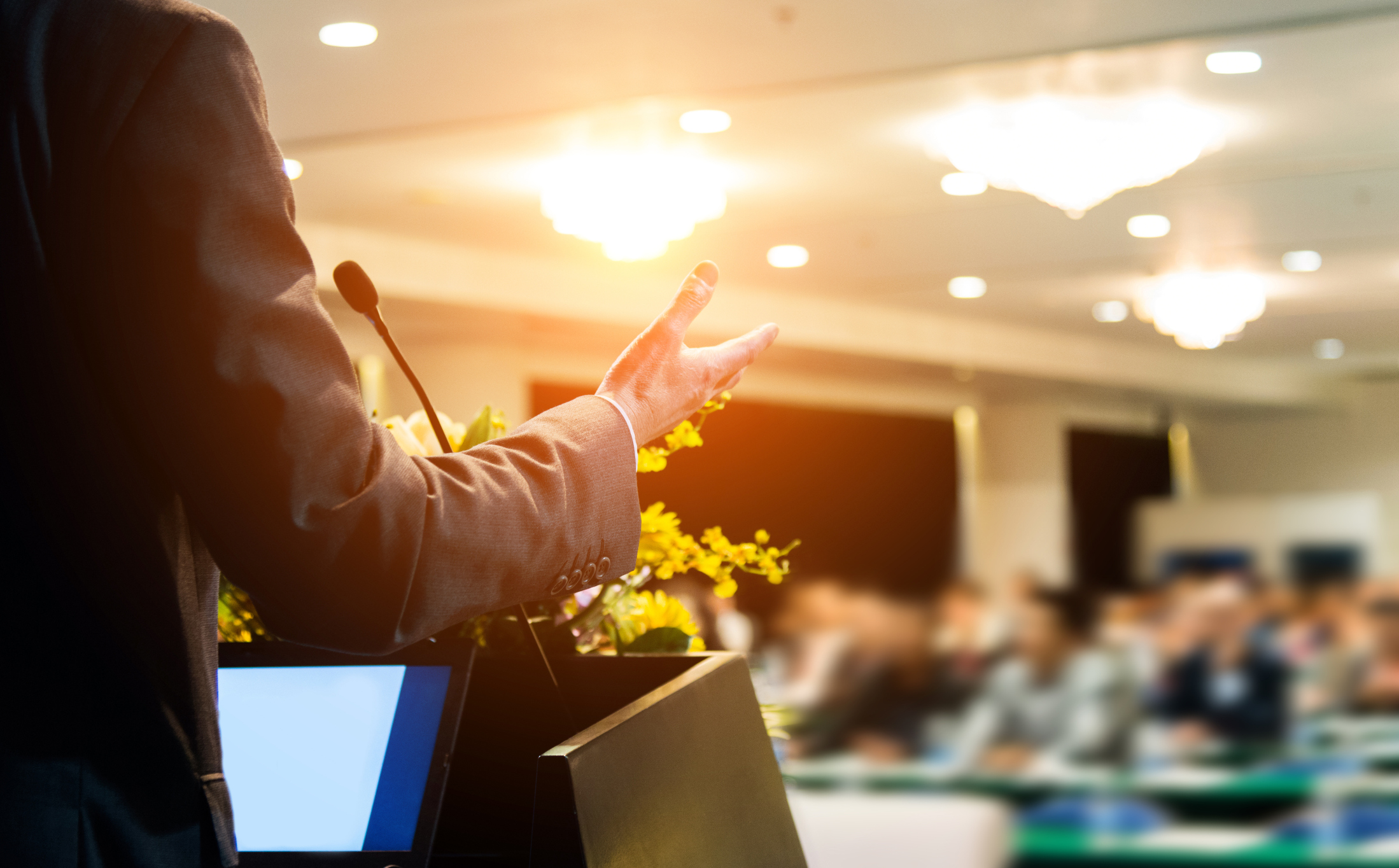 Making a speech
