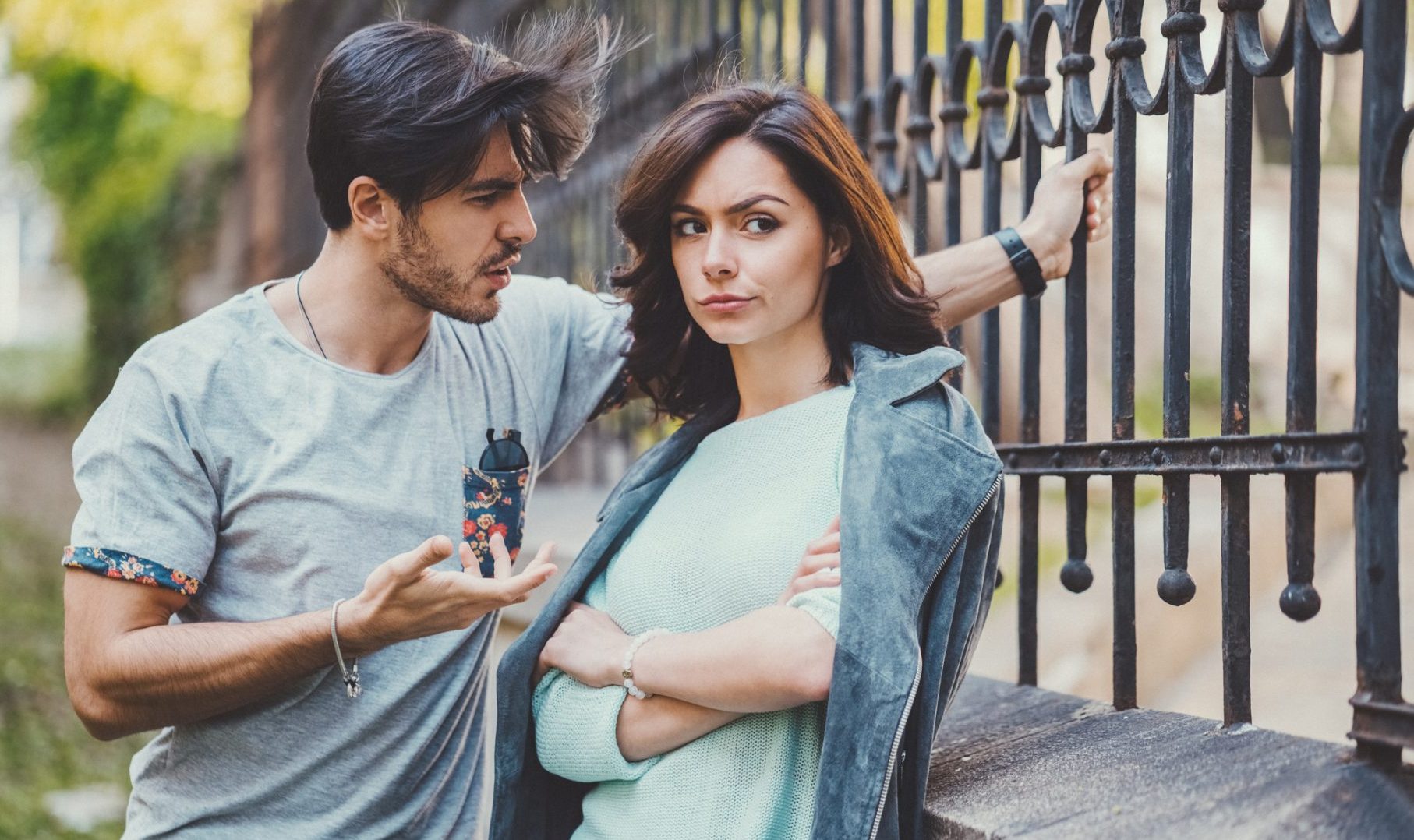 Couple discussing their relationship