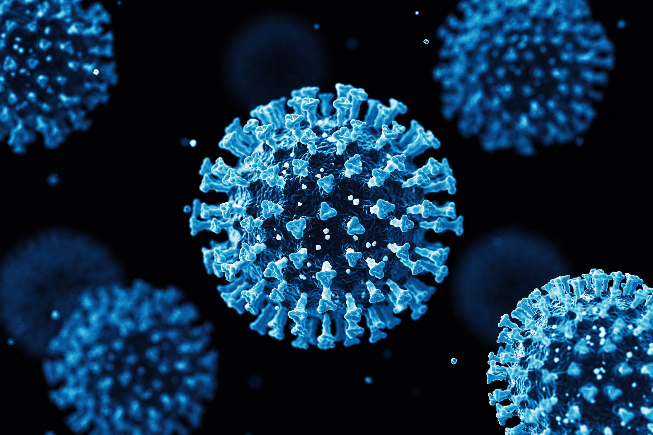 Coronavirus cell new strain blue
