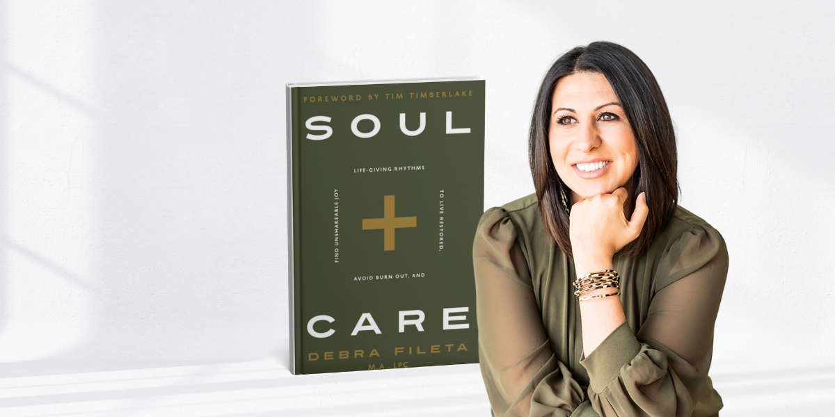 Image of Debra Fileta with her book Soul Care