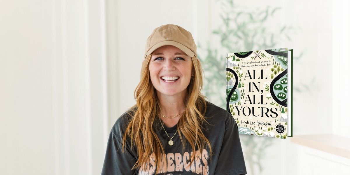 Heidi Lee Anderson with her book All In, All Yours