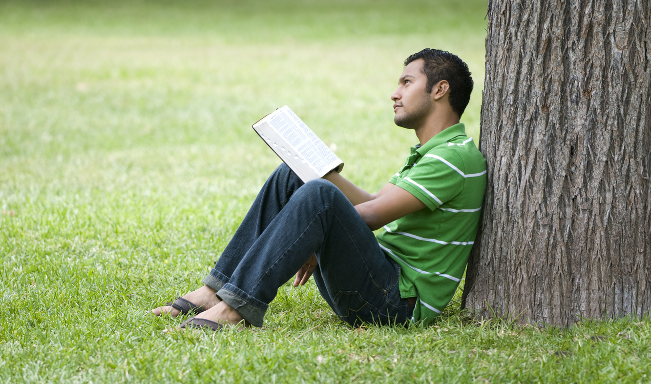 Serene young man